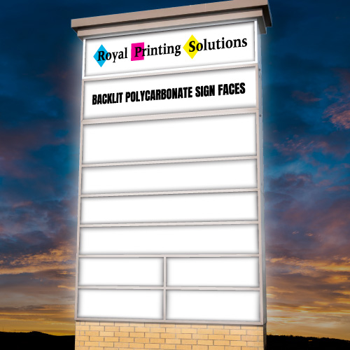 Backlit Polycarbonate Sign Faces